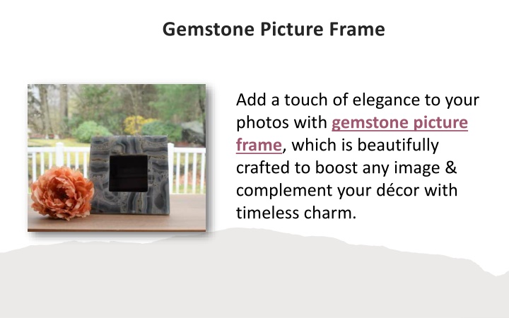 gemstone picture frame