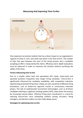 measuring and improving time to hire