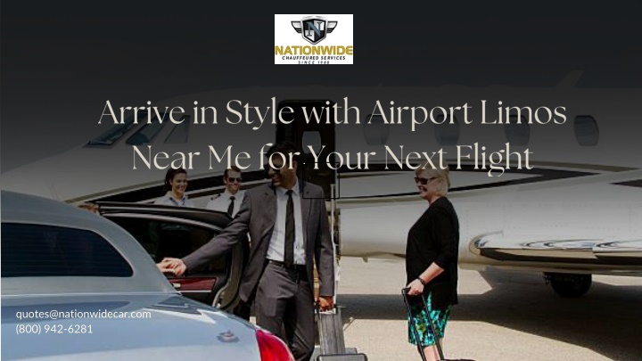 arrive in style with airport limos near