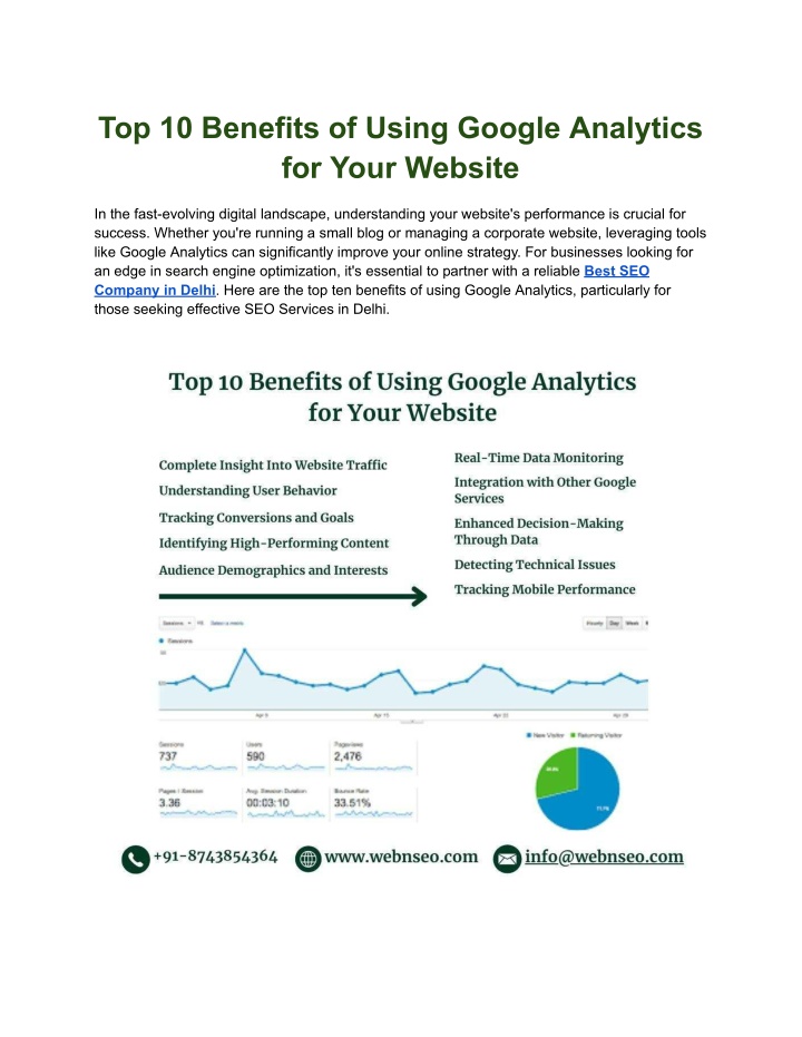 top 10 benefits of using google analytics