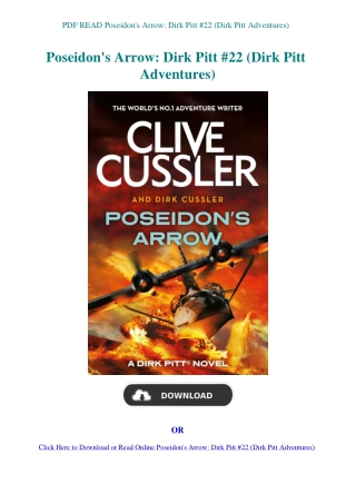 PDF READ Poseidon's Arrow Dirk Pitt #22 (Dirk Pitt Adventures)