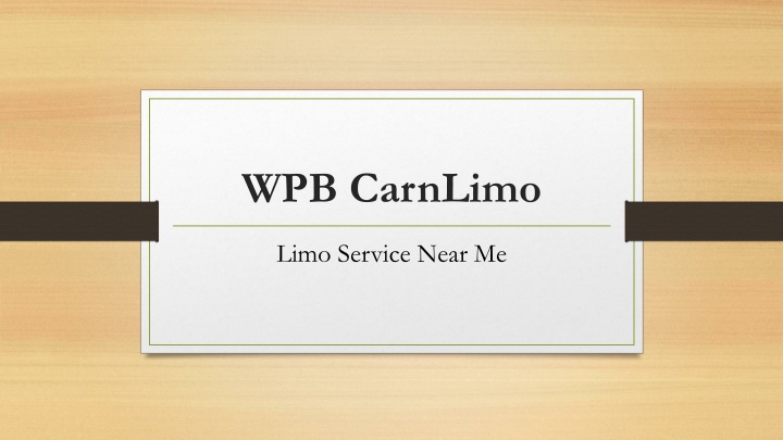 wpb carnlimo