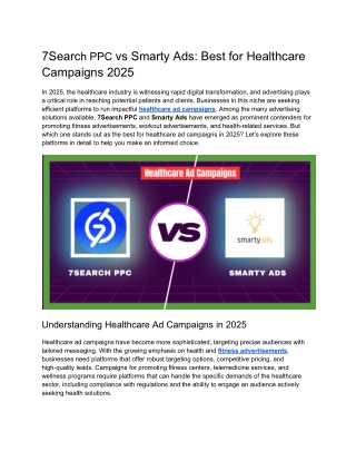 7Search PPC vs Smarty Ads_ Best for Healthcare Campaigns 2025