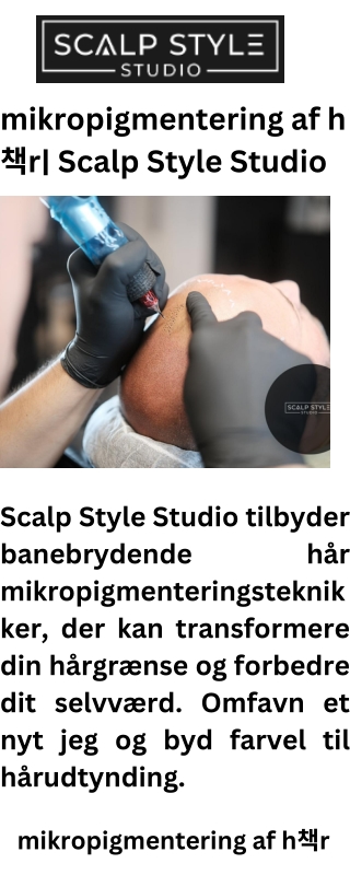 mikropigmentering af h r scalp style studio