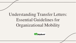 understanding transfer letters essential guidelines for organizational mobility