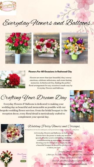 Everyday Flowers and Balloons