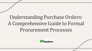 understanding purchase orders a comprehensive guide to formal procurement processes