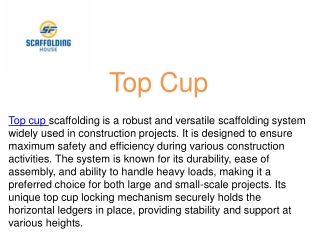 Top Cup Scaffolding