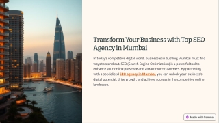 Transform Your Business with Top SEO Agency in Mumbai