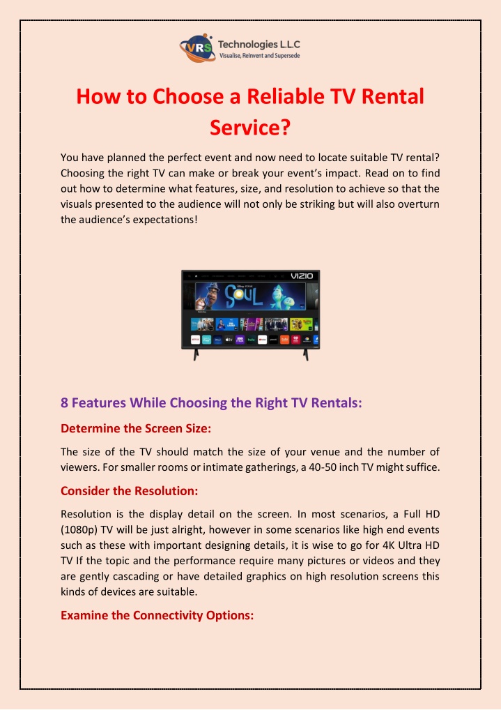 how to choose a reliable tv rental service