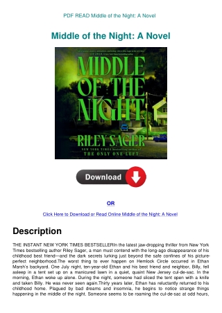 PDF READ Middle of the Night A Novel