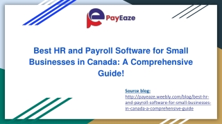 Essential HR and Payroll Software for Small Businesses in Canada: A Full Guide!