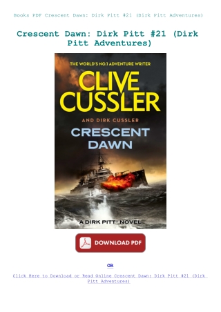 Books PDF Crescent Dawn Dirk Pitt #21 (Dirk Pitt Adventures)