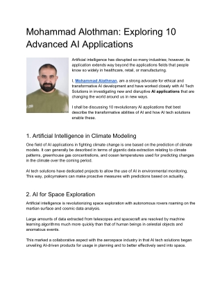 mohammad alothman exploring 10 advanced