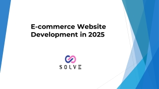 E-commerce Website Development in 2025