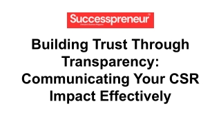 building trust through transparency communicating