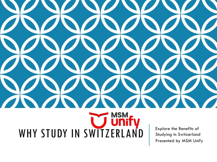 why study in switzerland