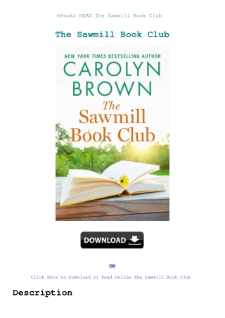 eBooks READ The Sawmill Book Club