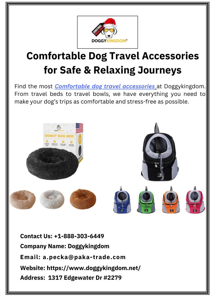 comfortable dog travel accessories for safe