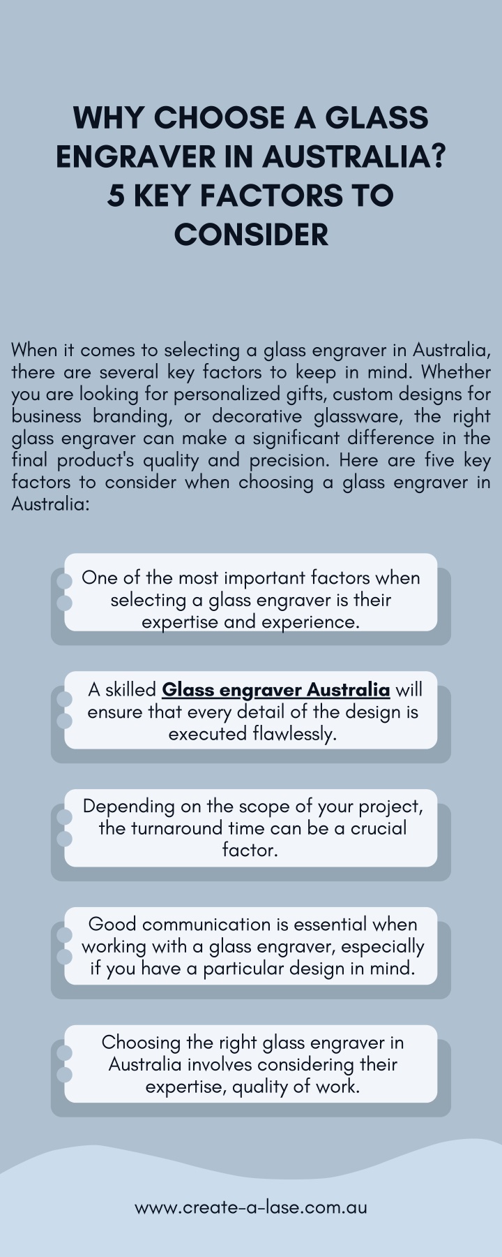 why choose a glass engraver in australia