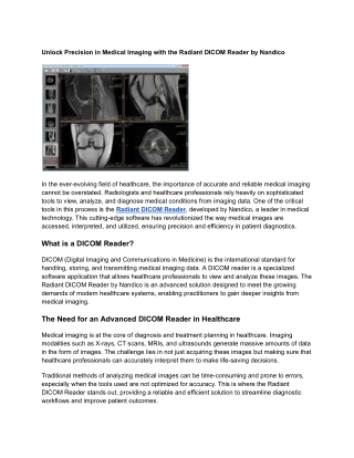radiant dicom reader