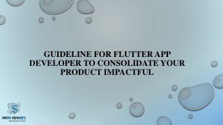 guideline for flutter app developer to consolidate your product impactful