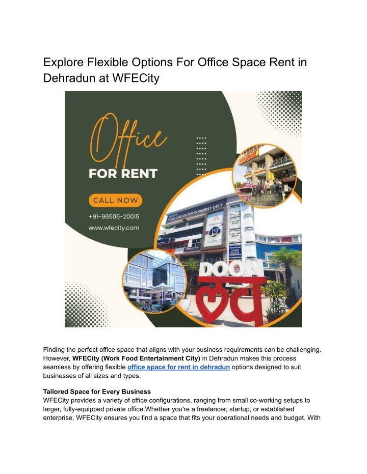 explore flexible options for office space rent