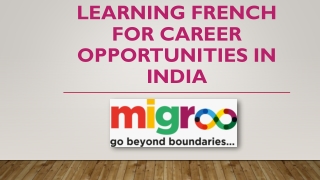 learning french for career opportunities in india