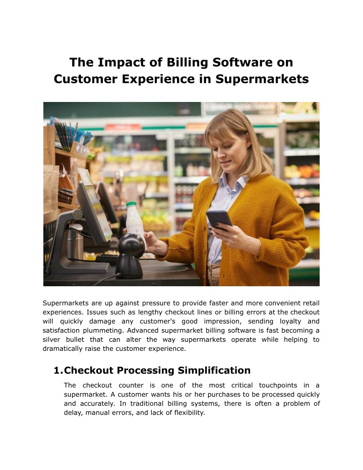 the impact of billing software on customer