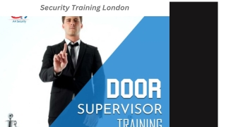 security training london