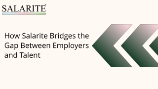 how salarite bridges the gap between employers