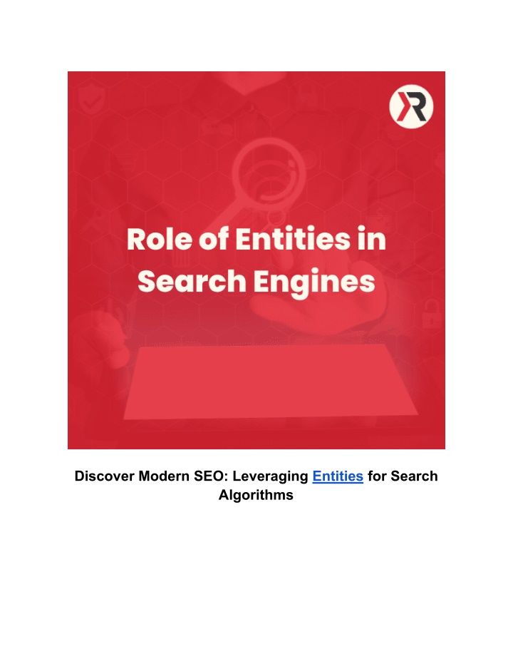 discover modern seo leveraging entities