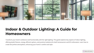 Indoor vs. Outdoor Lighting How to Choose the Right Fixtures