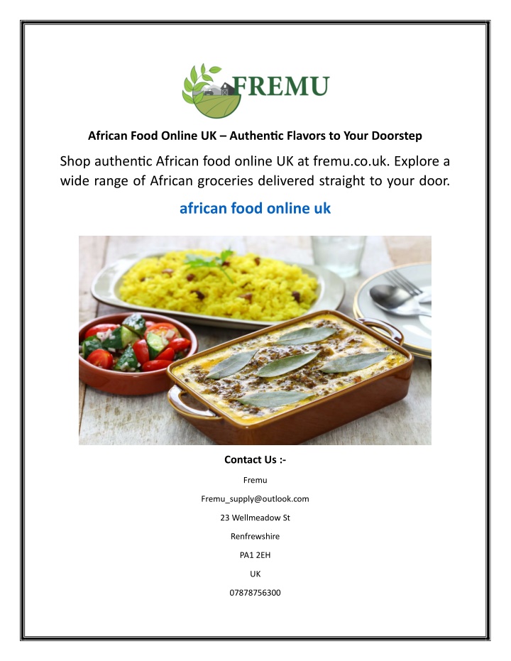 african food online uk authentic flavors to your