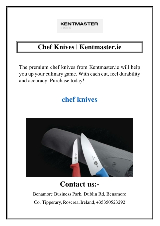 chef knives kentmaster ie