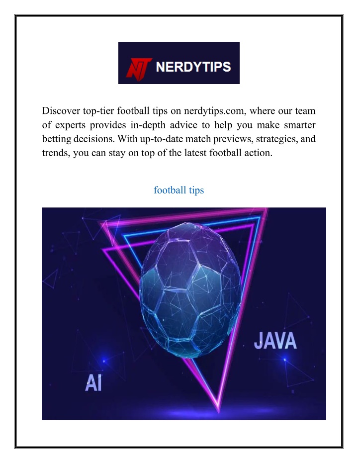 discover top tier football tips on nerdytips