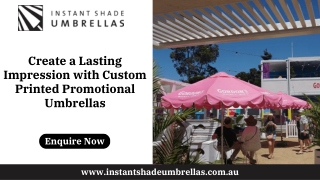 Create a Lasting Impression with Custom Printed Promotional Umbrellas