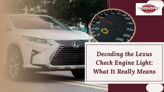 decoding the lexus check engine light what