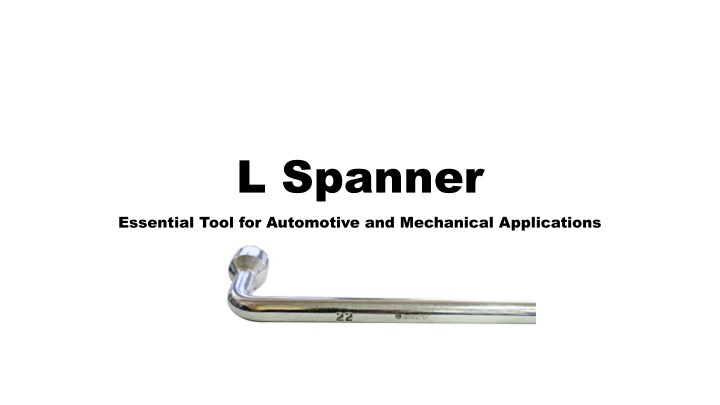 l spanner essential tool for automotive