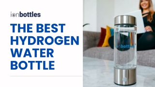 Best Hydrogen Water Bottles to Stay Hydrated and Healthy