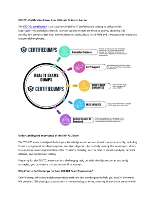 sy0 701 certification exam your ultimate guide
