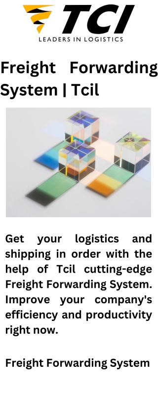 freight forwarding system tcil