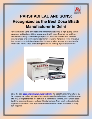 Dosa bhatti manufacturer in Delhi