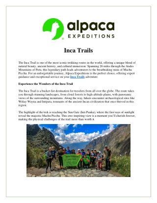 Inca Trails