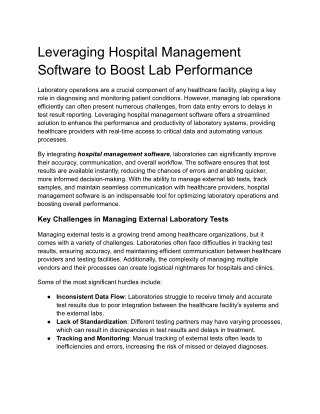 leveraging hospital management software to boost