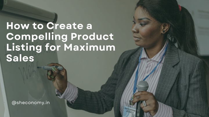 how to create a compelling product listing