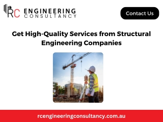 Get High-Quality Services from Structural Engineering Companies