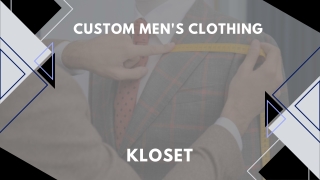 custom men s clothing
