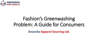 Fashion’s Greenwashing Problem: A Guide for Consumers