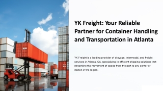 Affordable Drayage & Intermodal Container Transportation From Atlanta